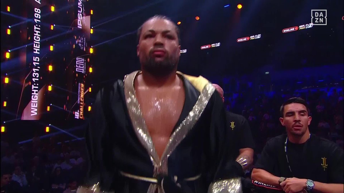 Joe Joyce has made his ringwalk! 👀 #GassievKadiru x #IBAPro19 | Live NOW on DAZN ▪️