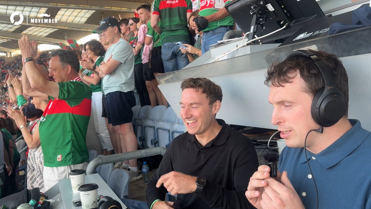 🟥 𝐌𝐀𝐘𝐎 𝐌𝐀𝐍𝐈𝐀 🟩 🗣️ 'That is sensational! That is fantastic!' James O'Donoghue, and the thousands of Mayo fans, give their on-the-hooter reaction as Mayo were comfortable winners over Louth in the All Ireland Semi-Final! | #MayoForSam Gaelic Football on Off The Ball with Movember Ireland