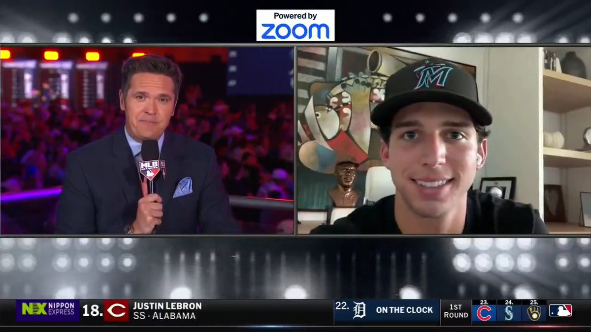 The Miami kid is staying home, as the Miami Marlins take Jacob Lombard with the 14th pick in the 2026 MLB Draft! 🐟 Lombard shared his raw emotions to being selected by his hometown team.