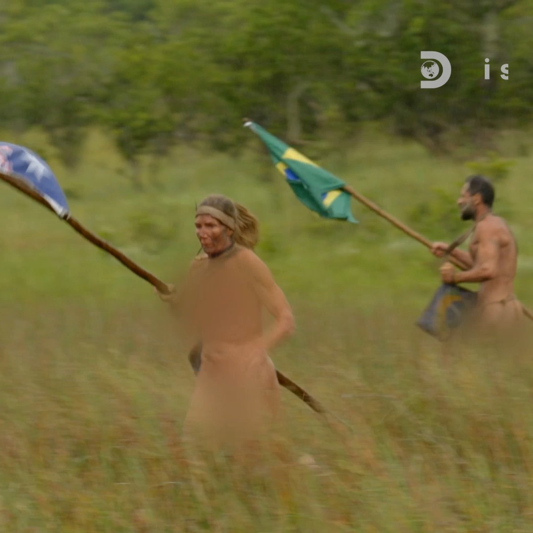 It's Team Australia vs Team Brazil 🌏 Who will end up on top? Don't miss a new #NakedAndAfraid: Global Showdown, tomorrow at 8P on Discovery.