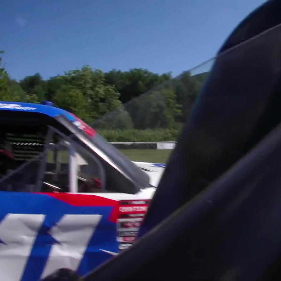 They're teammates. 🫣 The TRICON teammates go at it in the final laps at Lime Rock Park.