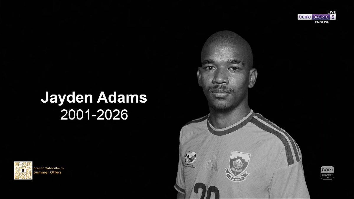 💜 Everyone at beIN SPORTS sends their deepest condolences to Jayden Adams' family and friends. #FIFAWorldCup