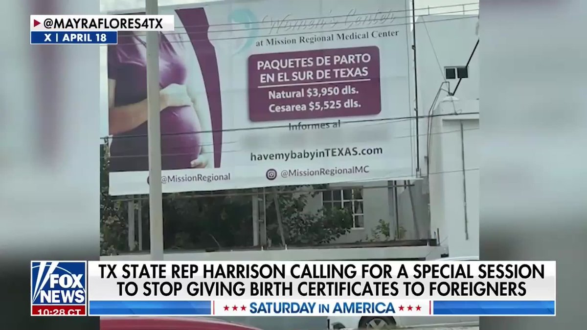 A Texas hospital is under investigation after appearing to advertise maternity packages to pregnant foreign nationals along the U.S.-Mexico border. The investigation follows reports of a billboard promoting births starting at $4,000 and a now-removed website marketing the hospital's services. Texas Gov. Greg Abbott has directed state agencies to investigate for possible legal violations, while the hospital says it does not support or facilitate any unlawful activity and has removed the marketing materials.