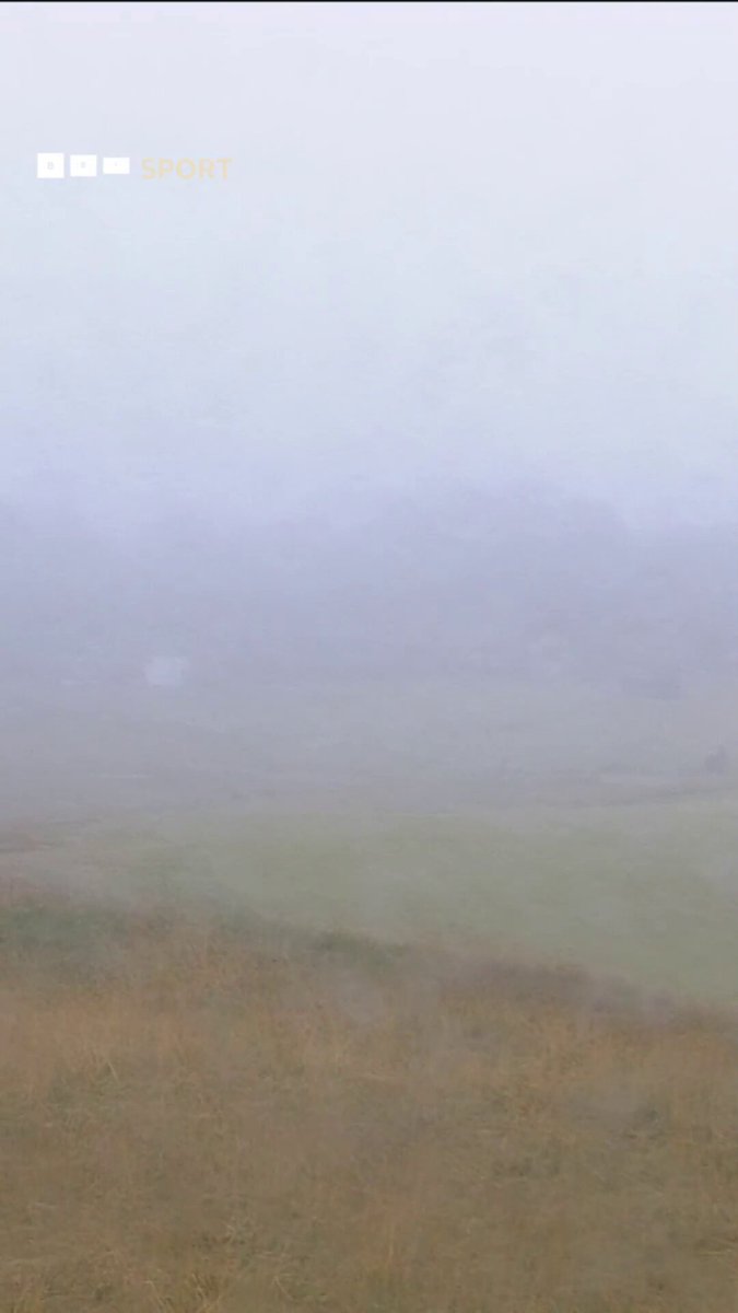 The Scottish Open was postponed due to… fog. Seriously.