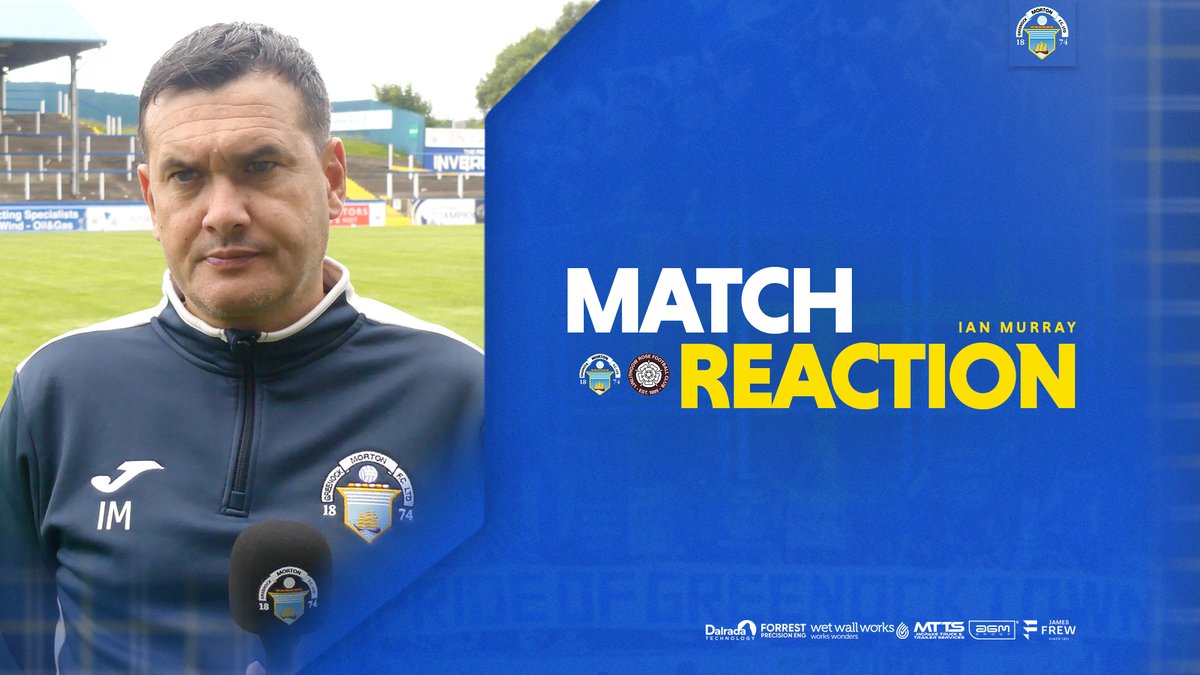 🗣️ Hear from Ian Murray following today's match against Linlithgow Rose.