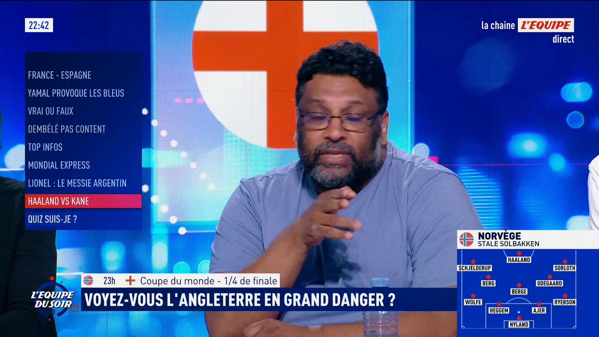 🇳🇴 Norvège - Angleterre 🏴󠁧󠁢󠁥󠁮󠁧󠁿 🗣️ Dave Appadoo : « Je pense que le vainqueur de ce quart sera en finale. » #EDS