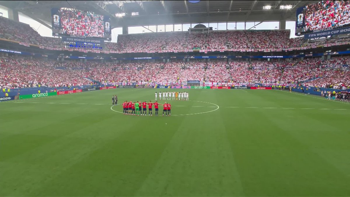 England and Norway hold a moment of silence for South Africa's Jayden Adams ❤️ #FIFAWorldCup
