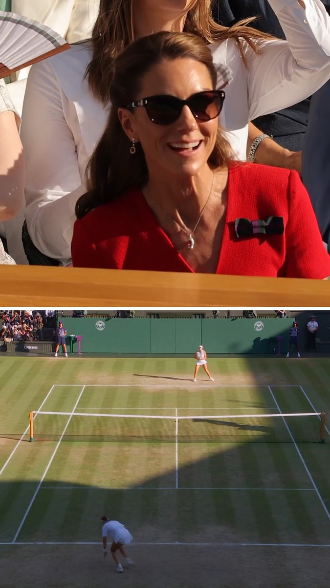 Our Patron HRH The Princess of Wales enjoyed that one. #Wimbledon