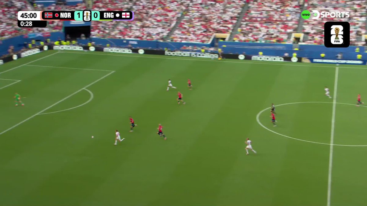 ¡HAY PARTIDO EN MIAMI! EMPATÓ INGLATERRA Tremenda conexión de Gordon para que Jude Belingham defina como un crack y ponga el 1-1 ante Noruega.