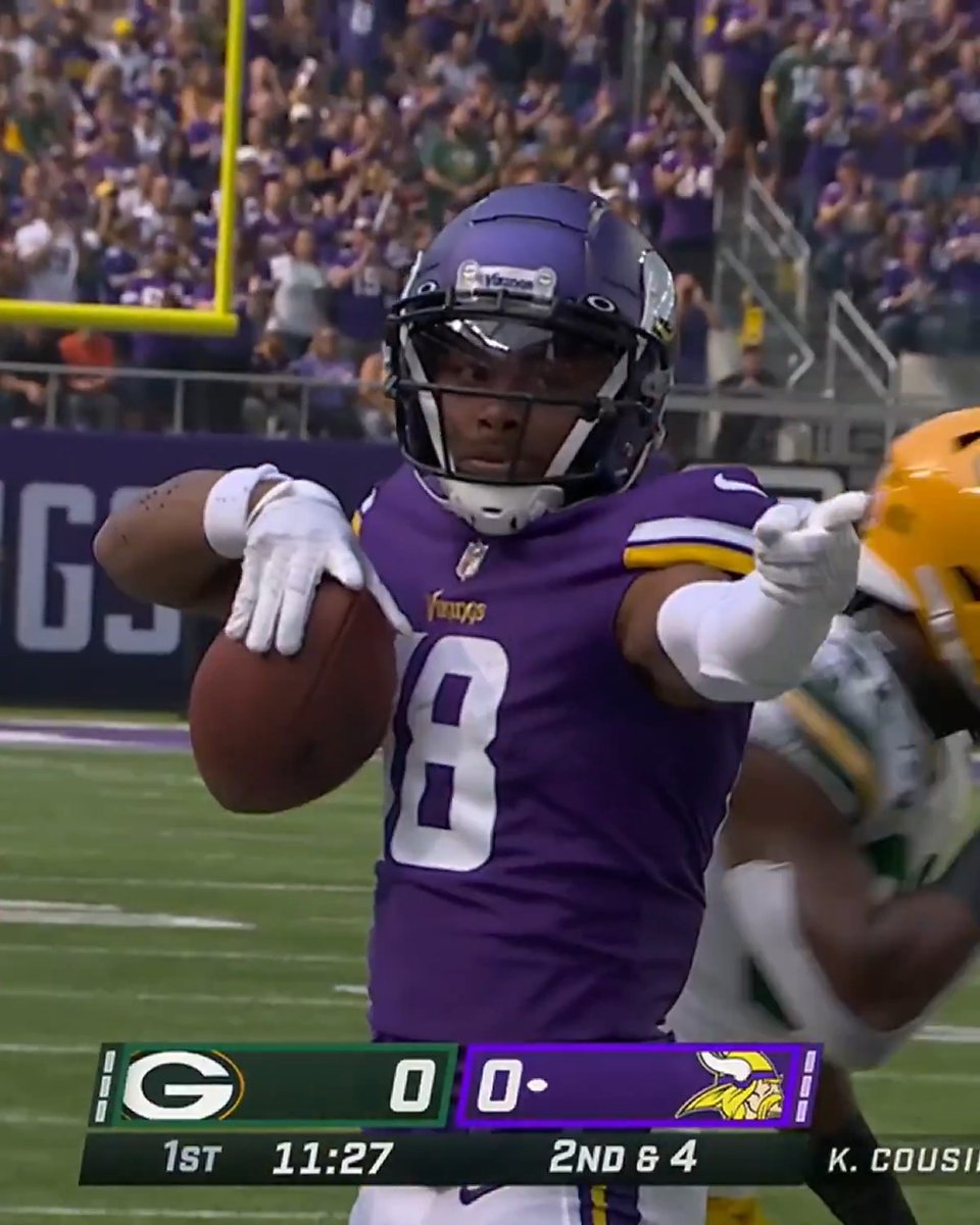 Last time Justin Jefferson faced the #Packers in week 1: • 9 Recpetions • 184 Yards • 2 TD’s Expect more of the same on September 13th