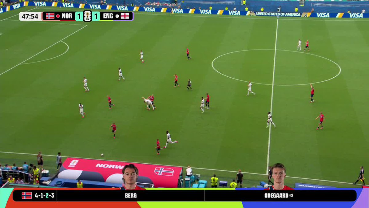 TRANQUILOS, MUCHACHOS: empujones entre Haaland y Anderson en el ST del partido entre Noruega e Inglaterra. ⚽ #ESPNMundial 📺 Mirá los mejores partidos de la #FIFAWorldCup por ESPN, en el Plan Premium de #DisneyPlus