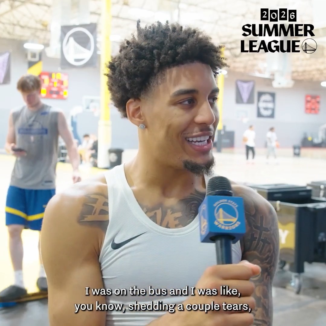 "I was shedding a couple tears." Yaxel shares what was going through his mind before taking the floor for his first Summer League game.