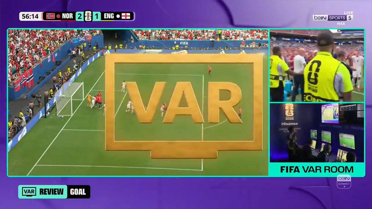 NO GOAL ❌ Norway thought they'd taken the lead, but Torbjørn Heggem's strike is disallowed after a VAR review! Agree with the decision? 🤔 #FIFAWorldCup