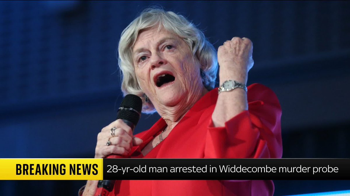 BREAKING: A 28-year-old man has been arrested on suspicion of the murder of Ann Widdecombe, Devon and Cornwall Police said. The suspect, who is a white British national, is in police custody. Read more: