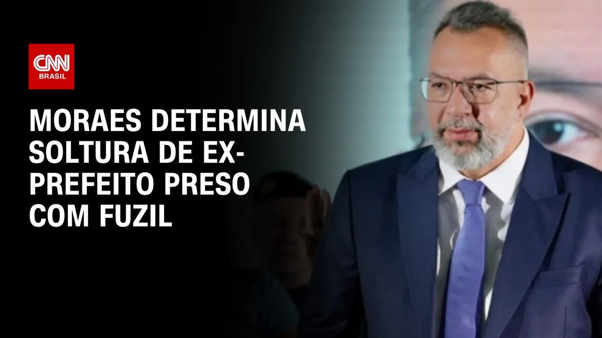 Moraes determina soltura de ex-prefeito preso com fuzil; assista #CNNPrimeTime