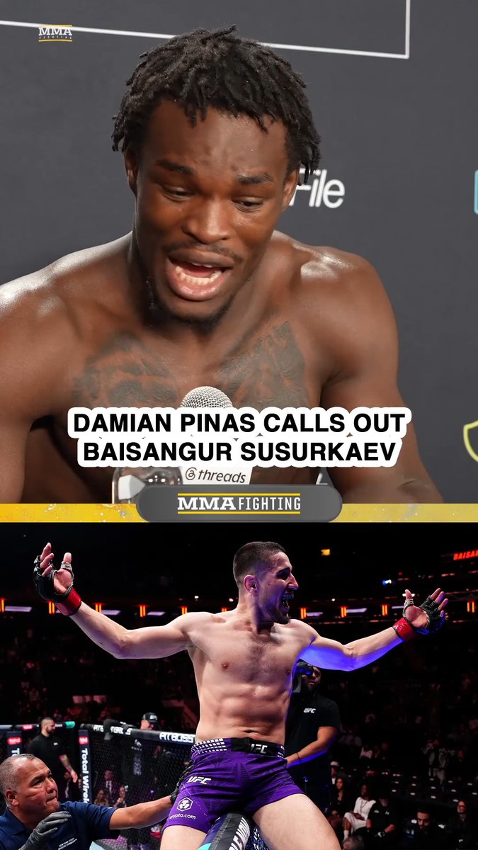 Damian Pinas REALLY wants to fight Baisangur Susurukaev after #UFC329: "That guy is too easy. … I will KO him."