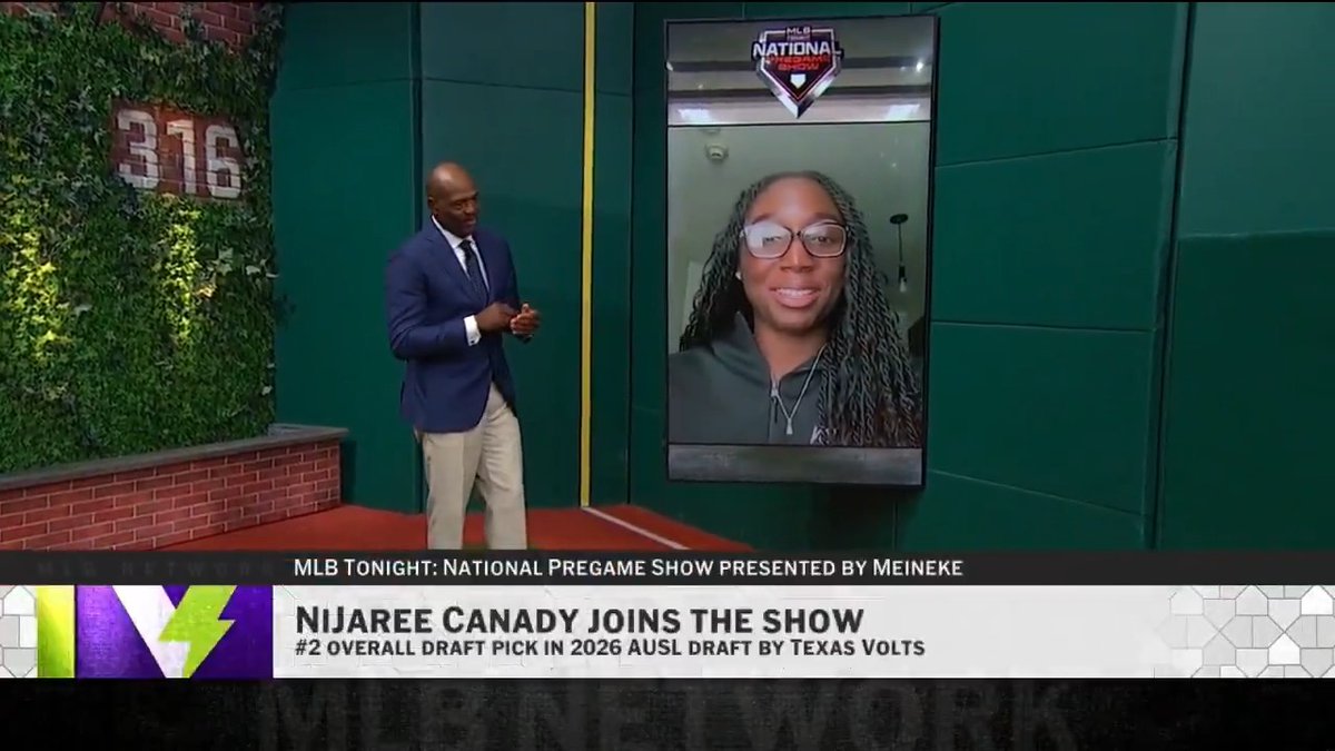 Softball superstar NiJaree Canady is representing the TEXAS VOLTS | AUSL in Sunday's MLBx: All-Star 3-on-3 event: "I'm going against some teammates... gonna hopefully hit some home runs and rob some [too]." 💪