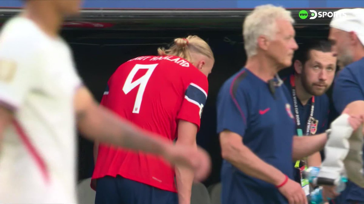 "Haaland": Por los comentarios sobre su salida del partido de Noruega contra Inglaterra en la #CopaMundialFIFA