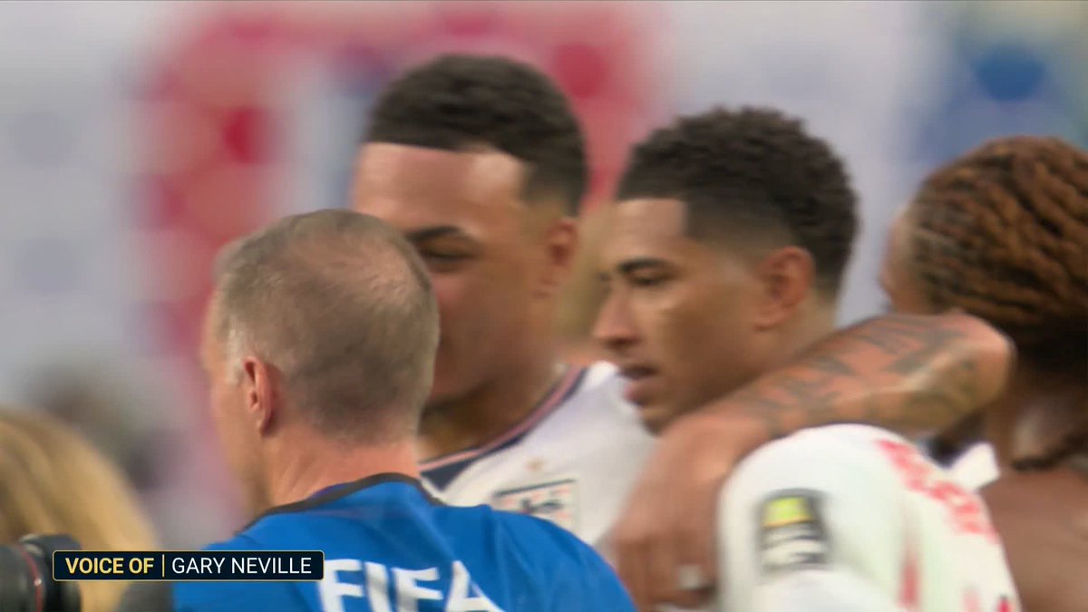 THE MOMENT THE FULL TIME WHISTLE WENT AND THOMAS TUCHEL TOOK ENGLAND TO A WORLD CUP QUARTER FINAL.