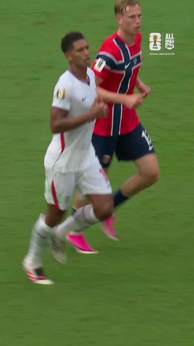 Jude Bellingham’s movement in the buildup to his winning goal against Norway 🙌