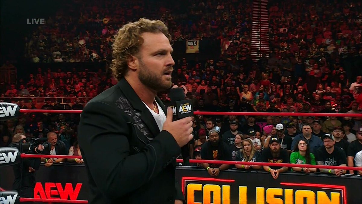 A man of his word. #AEWCollision