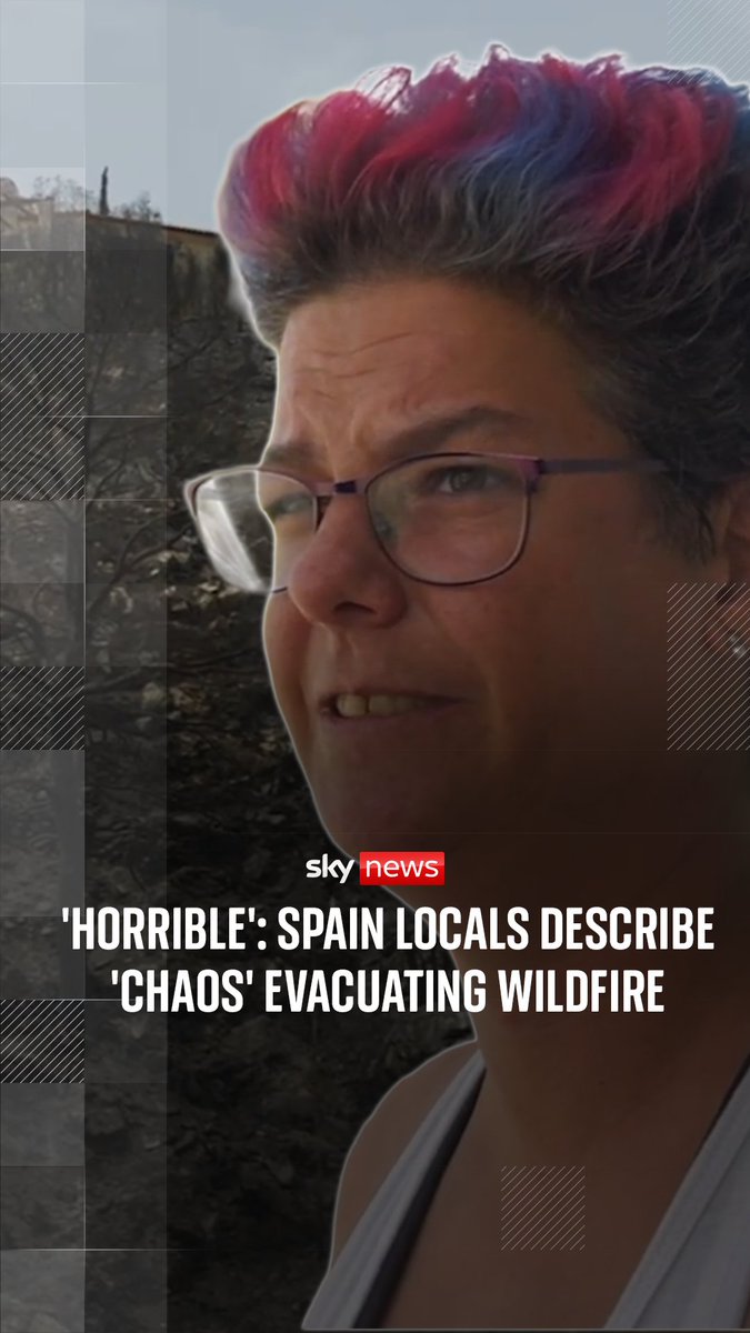 Sky's Alistair Bunkall spoke to residents in Andalucia, southern Spain, after a wildfire killed at least 12 people. The blaze broke out on Thursday night in a semi-arid area near the Sierra de Los Filabres mountains in Almeria province.
