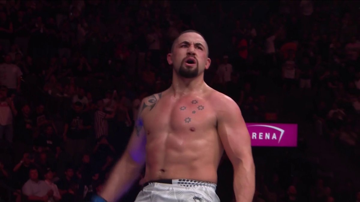 Robert Whittaker looks like a BEAST at Light Heavyweight 🔥🔥🔥 Whitaker might have just broke Nikita Krylov's jaw! 🙃 #UFC329 | LIVE on TNT Sports Box Office
