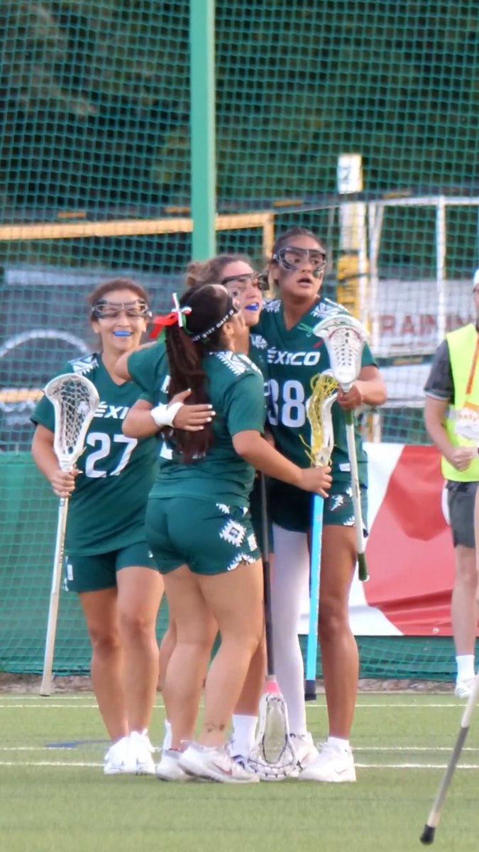 Con este gol faltando solo 3 segundos en el partido de Lola Aguirre, México🇲🇽 venció 10-9 a las anfitrionas, Polonia🇵🇱, en el primer partido del Campeonato Mundial de Lacrosse Div II. Mañana las rivales serán Hong Kong🇭🇰.