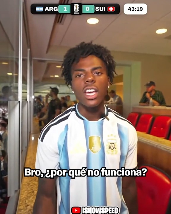 Speed usando la camiseta de Argentina... 🇦🇷