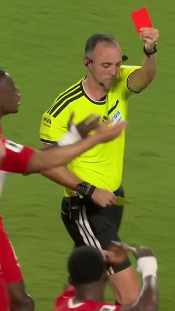 Devastation for Breel Embolo 😔🟥 He receives a second yellow for simulation and the Swiss are down to 10 👇 📺 Stream #FIFAWorldCup on DStv: