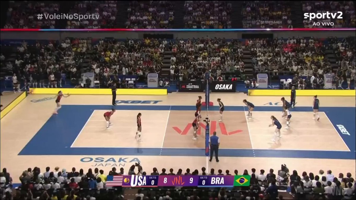 Enquanto isso, a Seleção Feminina de Vôlei enfrenta os Estados Unidos pela VNL! #VoleiNoSportv