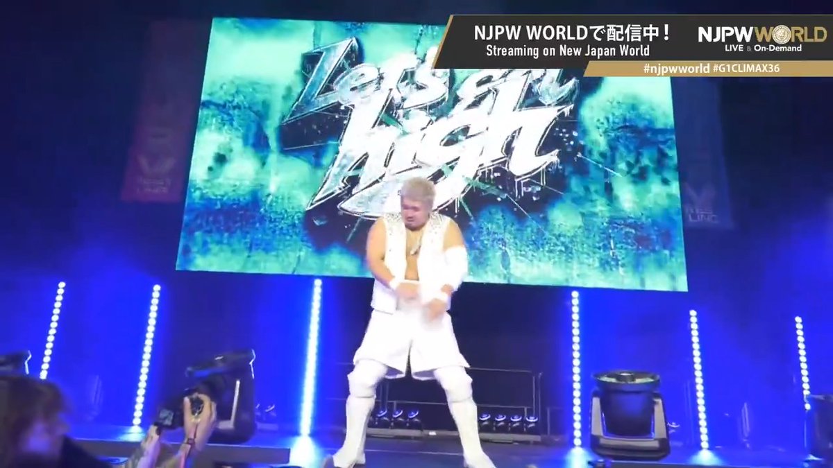 .Ice🧊💎 "New Costume & New entrance music" From the profile URL #njpwworld #G1CLIMAX36