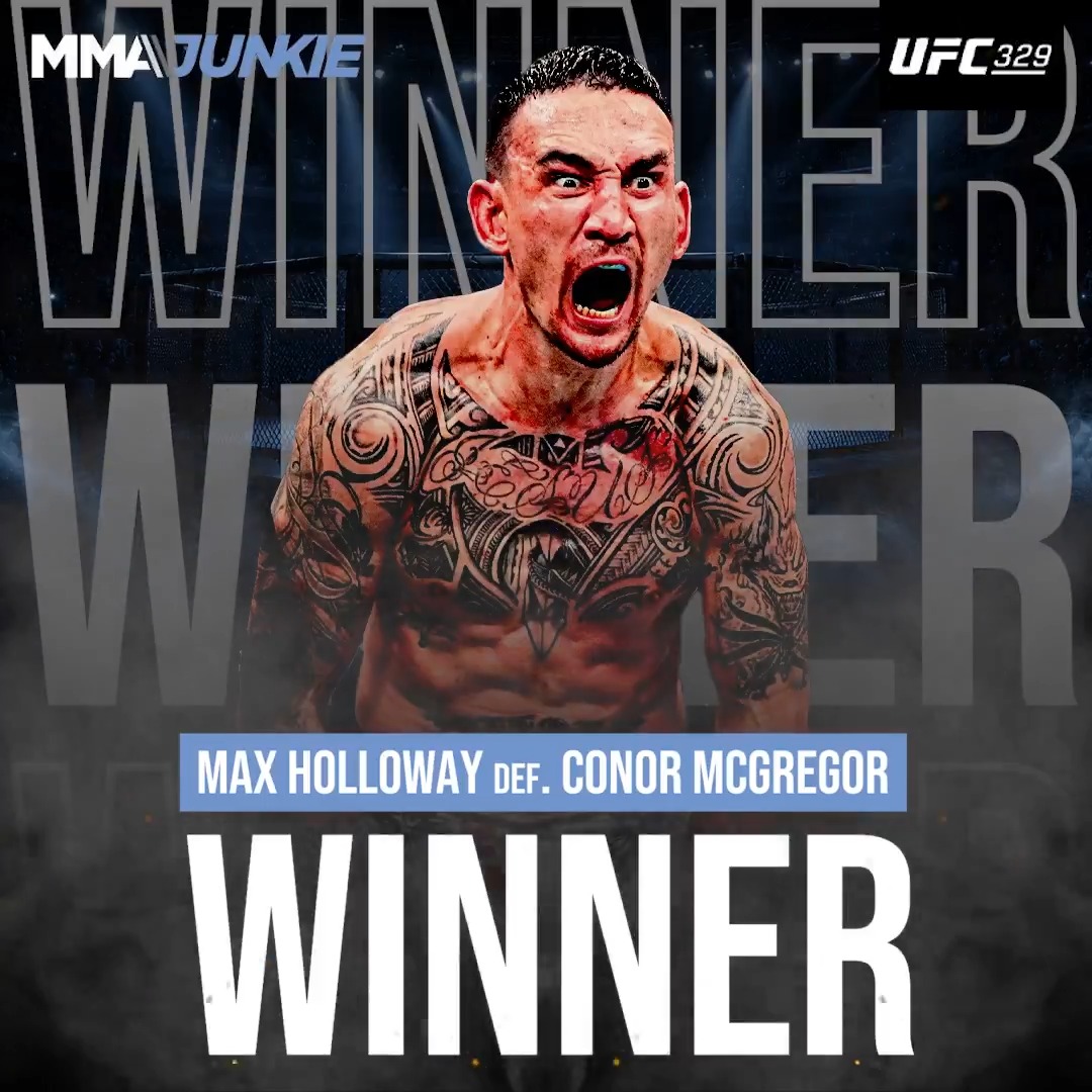 #UFC329 results: Max Holloway def. Conor McGregor via TKO (injury) – Round 1, 1:09 Full coverage ➡️