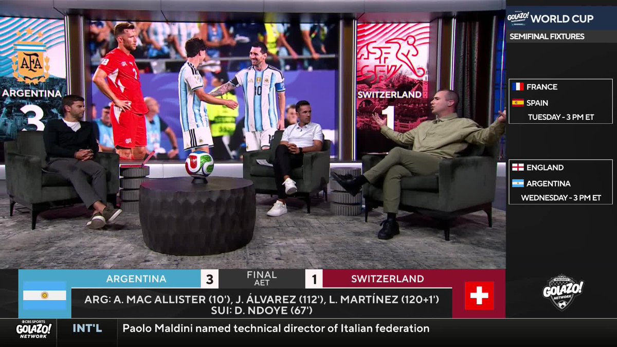 โSwitzerland were playing them off the park.โ ๐๐๐ ๐๐๐๐ ๐๐๐ doesnโt believe that this Argentina squad has what it takes to win the World Cup ๐ฆ๐ท