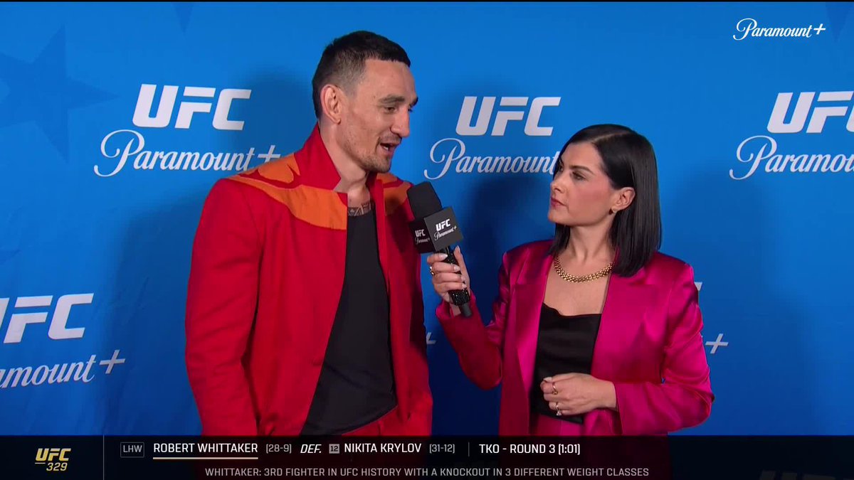 Max Holloway is just praying for Conor after that latest injury 🙏 [ #UFC329 | LIVE ON @ParamountPlus ]