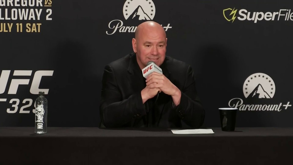 Dana White addresses the abrupt ending of tonight's main event between Conor McGregor & Max Holloway 🗣 #UFC329 | LIVE on TNT Sports Box Office