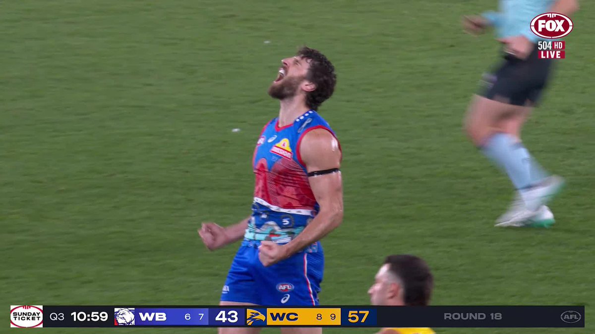 It's the Bont, one step, from the CENTRE SQUARE! 🚀 📺 Watch #AFLDogsEagles on Ch.504 or stream on Kayo: ✍️ BLOG 🔢 MATCH CENTRE