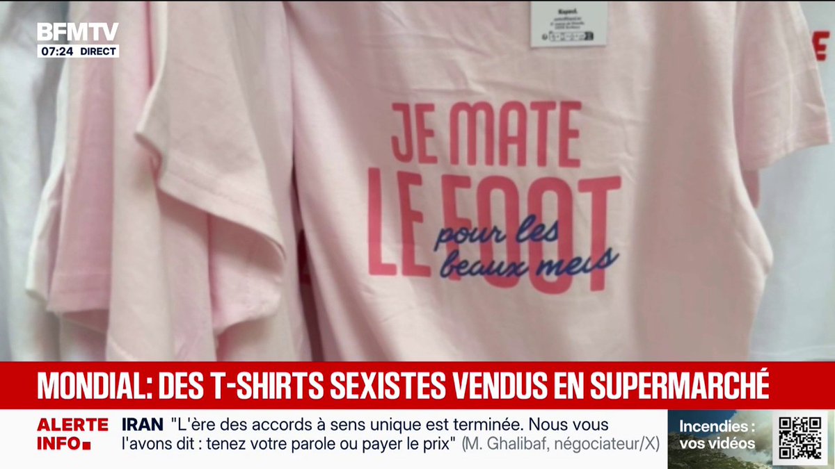 Coupe du monde de football: des t-shirts sexistes retrouvés dans les rayons d'un supermarché dans les Bouches-du-Rhône