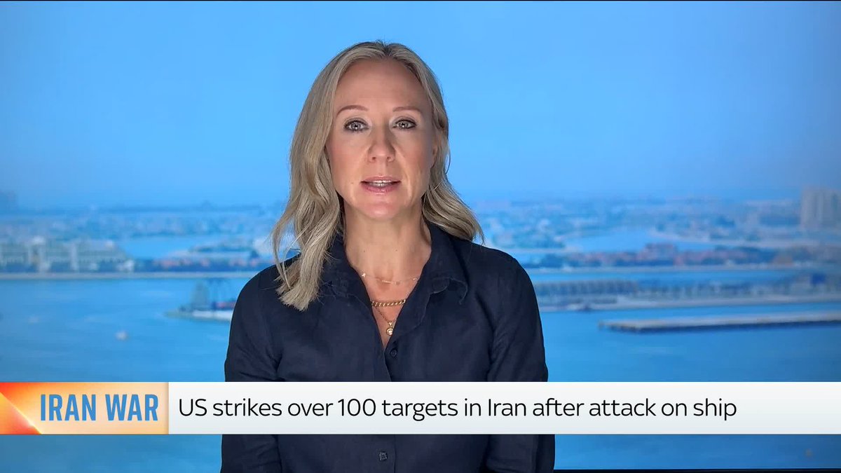 The US military has said it has launched new strikes against Iran after IRGC forces attacked a container ship transiting through the Strait of Hormuz, prompting Tehran to close the waterway. Sky's SallyLockwood has more from Dubai. ➡️ 📺 Sky 501/YT
