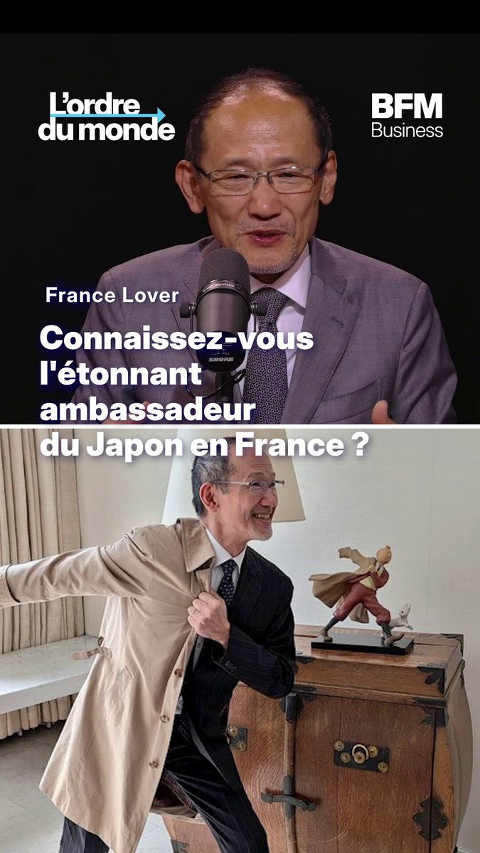 Connaissez-vous l'étonnant ambassadeur du Japon en France ? 🇯🇵🫶🇫🇷 Invité de notre podcast "L'ordre du monde", SUZUKI Hideo 鈴木秀生, ambassadeur du Japon en France, est revenu sur sa popularité sur les réseaux sociaux, où il affiche fièrement son amour pour notre pays, d'Astérix aux Bleus du foot en passant par ses visites aux quatre coins de l'Hexagone. Retrouvez l'interview en intégralité : ▶️ Sur Youtube : 🎧 En podcast : Ambassade du Japon en France Mathieu Jolivet Annalisa Cappellini