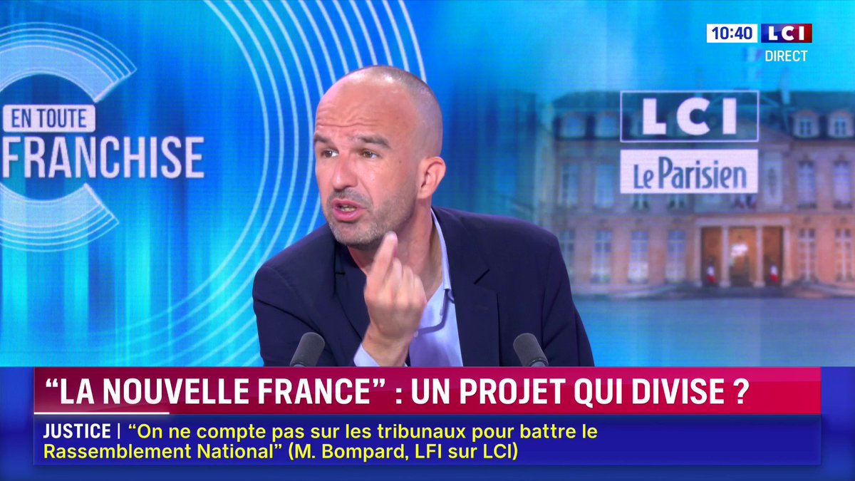 "Mme Le Pen veut poser dans la population qui vit en France un affrontement", Manuel Bompard 📺 En Toute Franchise avec Julien ARNAUD