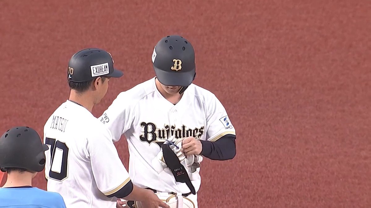 初球を振り抜いた‼️ オリックス 太田椋 選手の逆転2点タイムリー2ベースヒット👏 👇スマホ・テレビで試合観戦！