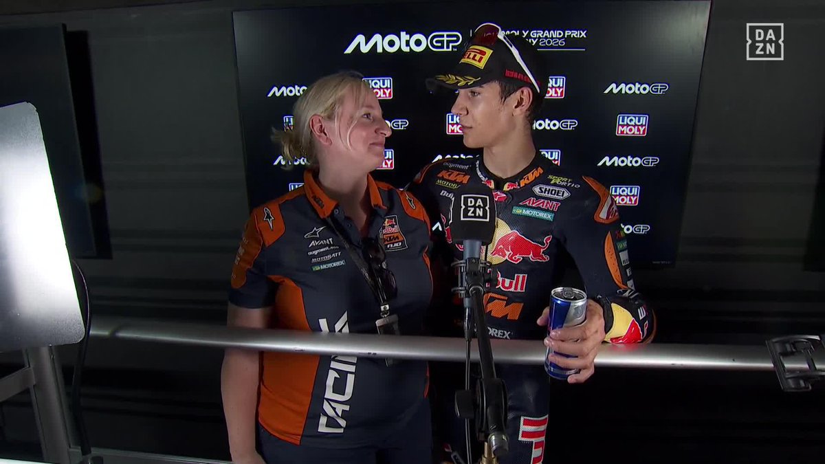 Brian Uriarte es todo corazón ❤️ #GermanGP 🇩🇪 #MotoGP 🏁