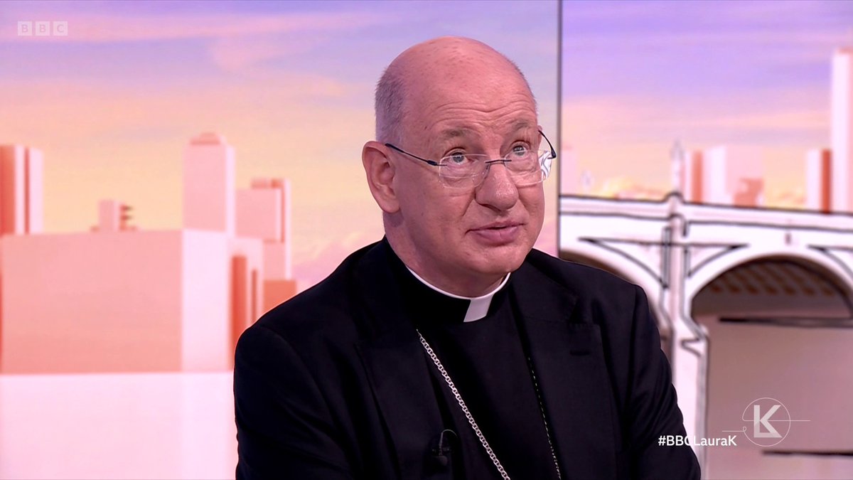 "I’m sure it has meaning to him” Archbishop Moth, the leader of the Catholic Church in England, says he believes Andy Burnham’s Catholic background will affect how he runs the country and that he hopes we see "a real concern for humanity" #BBCLauraK