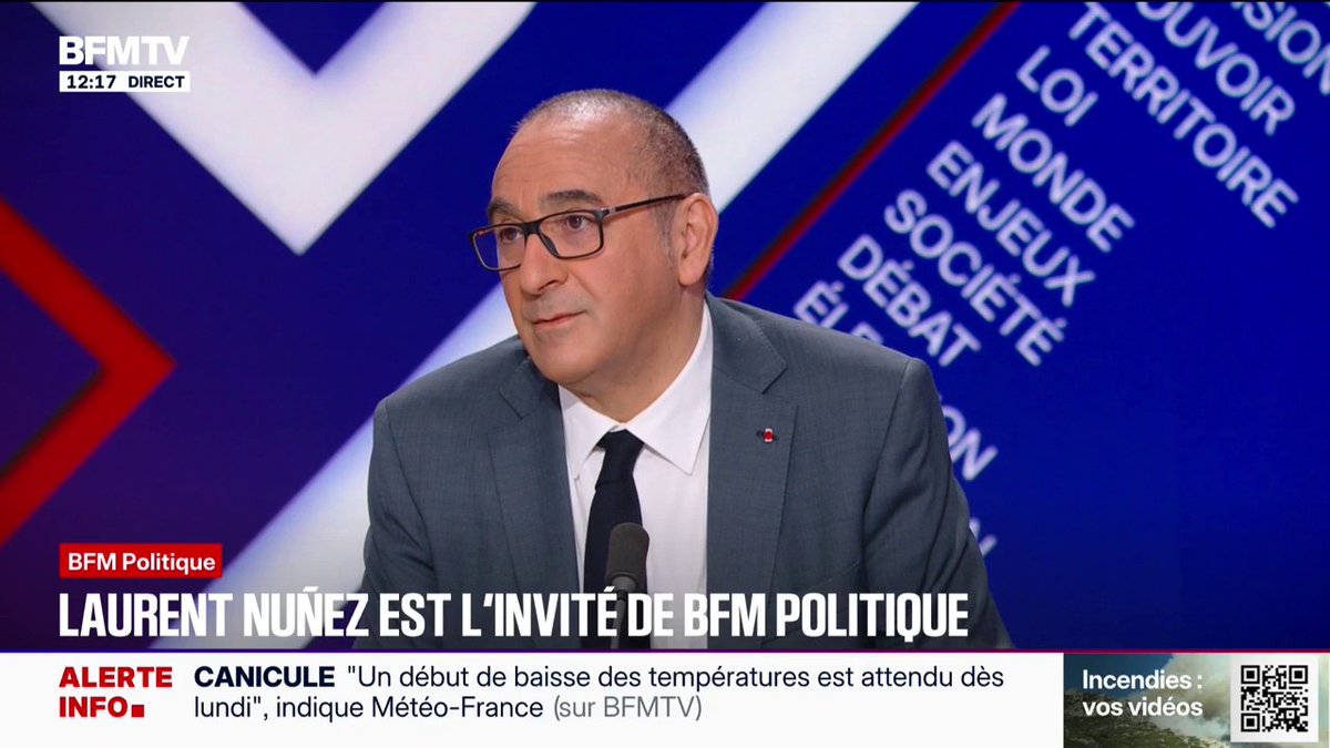 Propos racistes de Mariano Rajoy sur les Bleus: "C'est absolument inacceptable, ce n'est pas du tout ce qu'est la France", réagit Laurent Nuñez, ministre de l'Intérieur
