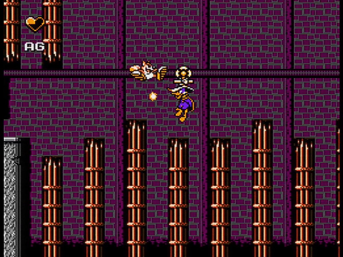 Beware the kick-boxing rodent. Darkwing Duck, 1992 [NES] "Megavolt's Warehouse" - Yasuaki Fujita