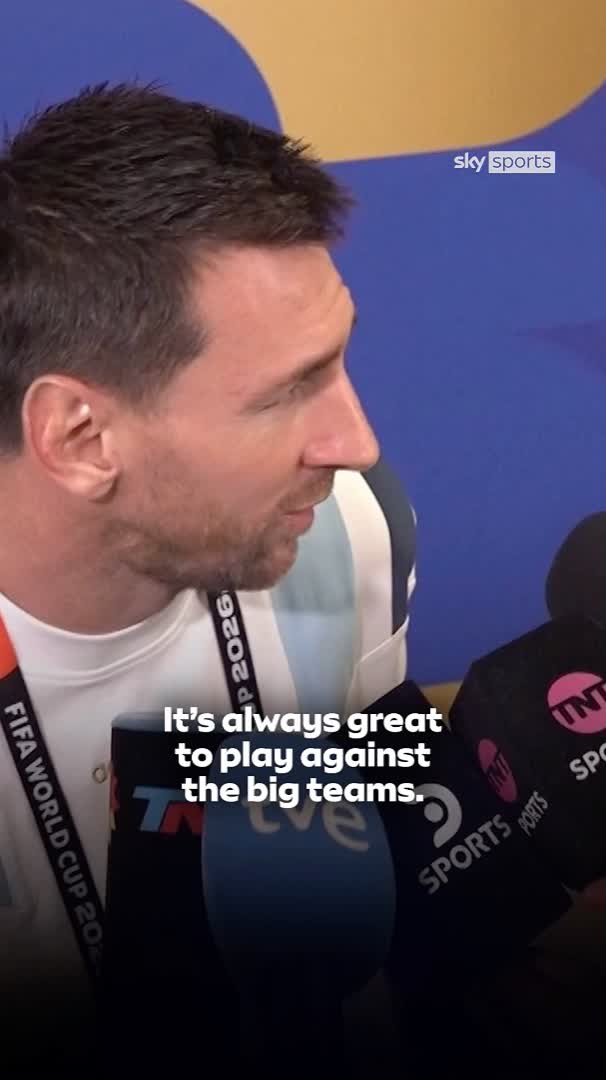 "It's going to be a special match" 🤝 Lionel Messi looks ahead to Argentina's World Cup semi-final against England on Wednesday 👀