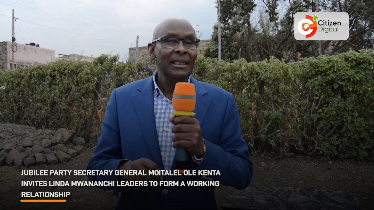 Jubilee Party Secretary General Moitalel Ole Kenta invites Linda Mwananchi leaders to form a working relationship