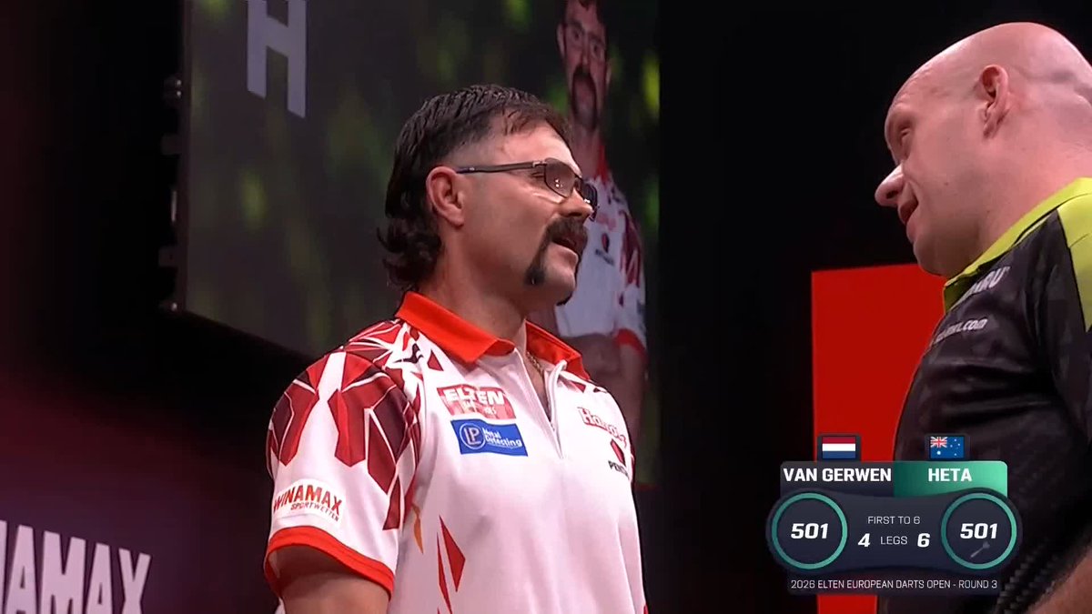 THE HEAT IS ON FIRE! 🔥 Damon Heta is back in business! The Australian number one produces a clinical display to eliminate five-time champion Michael van Gerwen in Leverkusen! 📺 #ET10 | R3