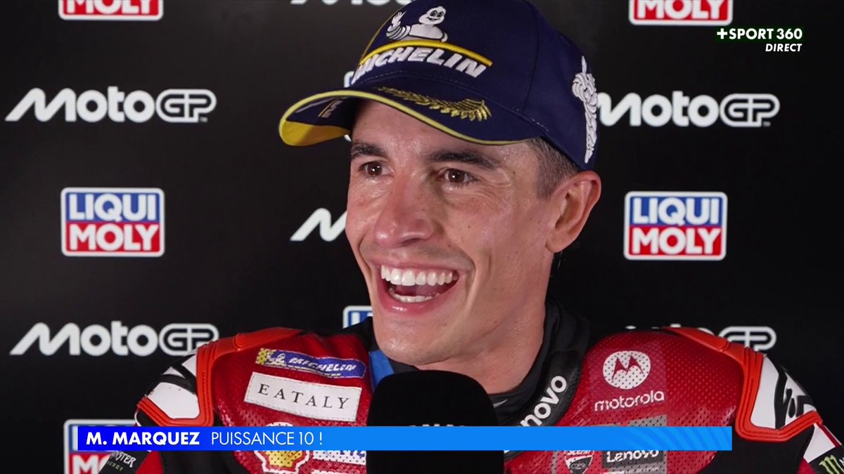 🗣️ "Je n'aurais jamais cru revenir après Le Mans." La réaction du vainqueur du jour : Marc Marquez 💥 #GermanGP | #MotoGP
